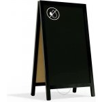 Allboards PK63BK Reklamní v áčko s křídovou tabulí 78 x 44 cm – Sleviste.cz