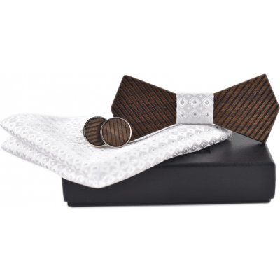 Gaira s kapesníčkem a manžetovými knoflíčky 709054 dřevěný – Zboží Dáma