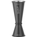 Barmanská odměrka s kroužkem, Bar up, 25ml / 50ml, Černá, ø45x(H)110mm – Sleviste.cz