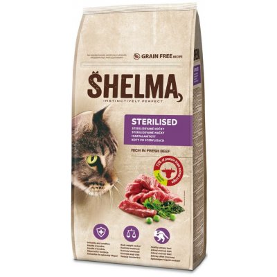 Shelma losos pro sterilizované kočky 8 kg – Sleviste.cz