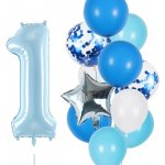 Balónkový set 1.narozeniny modrý – Zboží Mobilmania