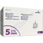 Embecta Jehly pro injekční pera 5 mm 31G 100 ks – Sleviste.cz