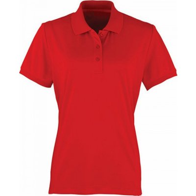 Premier Workwear Prodloužená Coolchecker Piqué Red ca. Pantone 200