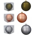 Pro-Tech shop Vánoční koule matná 12cm olivová / měděná / grafitová 69489 – Hledejceny.cz