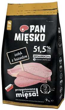 PAN MIĘSKO s krůtím masem a bažantem pro malá plemena 9 kg