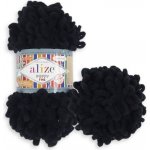 Alize Puffy Fine 60 černá – Zboží Dáma