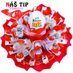 SladkéDárečky | Kinder kytice | Kinder Čokoláda, Schoko bons a Kinder Joy | 37 ks čokolády | průměr 24 cm – Zbozi.Blesk.cz