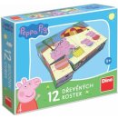 Dino Peppa Pig 12 licenční kostky