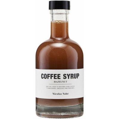 Nicolas Vahé Sirup Hazelnut hnědá barva sklo 250 ml – Zboží Mobilmania