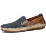 Fluchos pánské kožené mokasíny tmavomodré – Zboží Dáma