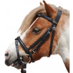 HKM Uzdečka kožená černá – Zboží Mobilmania