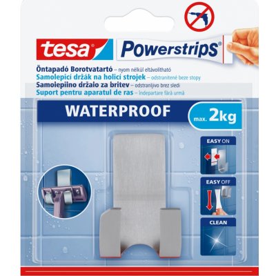 tesa Samolepicí držák na holicí strojek Powerstrips Waterproof, nerezová ocel – Zboží Dáma tesa Samolepicí držák na holicí strojek Powerstrips Waterproof, nerezová ocel – Zboží Dáma