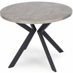 JAKS Kulatý rozkládací stůl 100 250 cm Lukas vzor beton 2/2 – Zboží Dáma