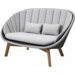 Cane-line Peacock 151x96x94 cm nohy teak hliník grey/light grey bez polstrů – Hledejceny.cz