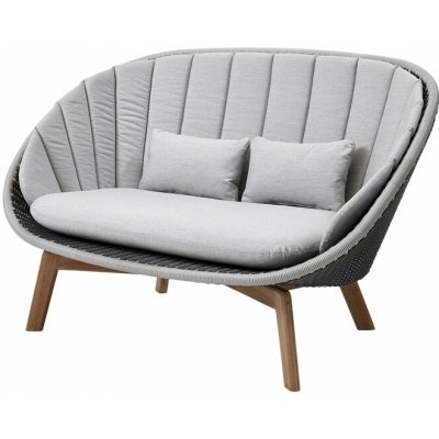 Cane-line Peacock 151x96x94 cm nohy teak hliník grey/light grey bez polstrů – Hledejceny.cz