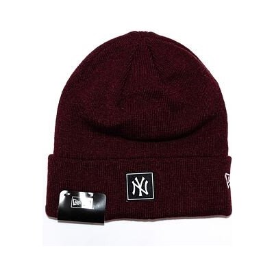 New Era Kulich MLB Team Cuff Beanie New York Yankees Maroon Black – Zboží Mobilmania