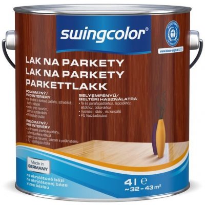 Swingcolor Lak na parkety 4 l transparentí polomat – Sleviste.cz