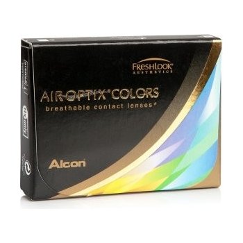 Alcon Air Optix colors Grey barevné měsíční nedioptrické 2 čočky