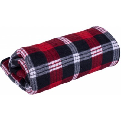 TiaHome Deka Fleece červená karo 150x200 – Hledejceny.cz
