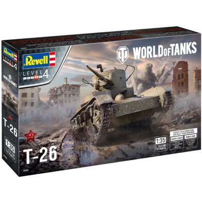 Revell slepovací model World of Tanks T-26 1:35 – Zbozi.Blesk.cz