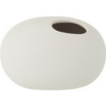 Bílá keramická oválná váza Matt White S - 16*10*11 cm - J-Line by Jolipa – Hledejceny.cz