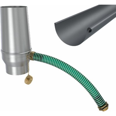 Zambelli Odvaděč vody samočinný 100 mm RAL 7016 černá antracit – Sleviste.cz