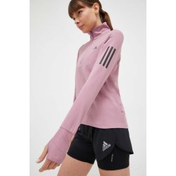 adidas Joggingová mikina Performance Own the Run růžová s potiskem HZ2556