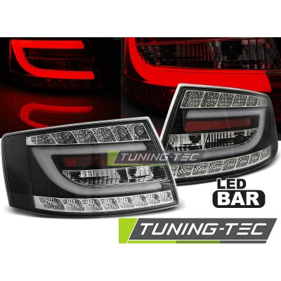 Zadní světla LED bar Audi A6 C6 04-08 sedan 6-pin černá – Zboží Mobilmania