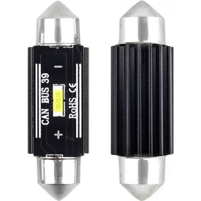 AMIO LED CANBUS 1860 1SMD UltraBright Festoon C5W C10W C3W 39mm White 12V/24V – Hledejceny.cz