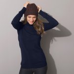 Blancheporte Pulovr s rolákem námořnická modrá – Hledejceny.cz