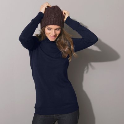 Blancheporte Pulovr s rolákem námořnická modrá – Hledejceny.cz