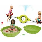 Watershell Green Big Set pieskovisko mušľa dvojdielnezelené a obojstranná hojdačka 360 stupňová s vodotryskom Big7723-2 – Sleviste.cz