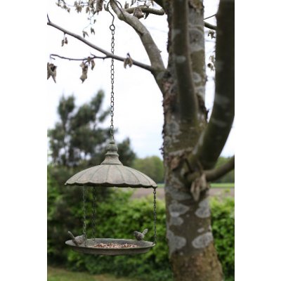 Esschert Design Závěsné krmítko AGED METAL – Zboží Mobilmania