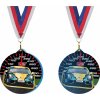 Sportovní medaile Akrylátová medaile Automobilové závody Zlatá