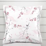 Biante Sandra s lemem SA-088 Vínovo-růžové luční květiny na bílém 60 x 60 cm – Hledejceny.cz