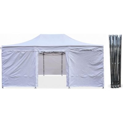 TENTino STEEL HEXAGON 4x6 m / 8 noh 1A - BÍLÁ – Hledejceny.cz