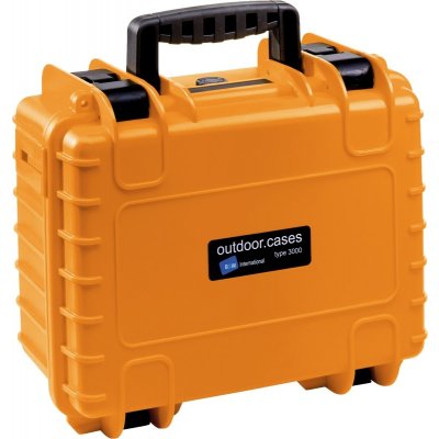 B&W Outdoor Case 3000 kufr s pěnou oranžový – Zboží Mobilmania