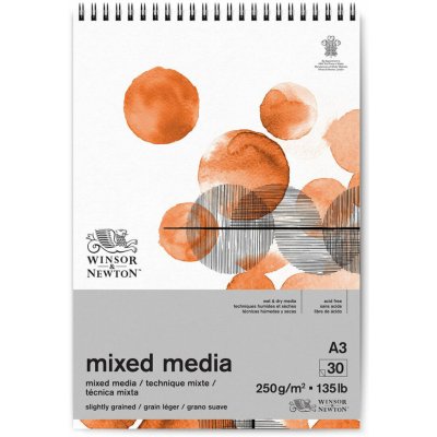 Winsor & Newton Blok Mixed Media Winsor & Newton, 250 g/m2 - A3 – Zboží Dáma