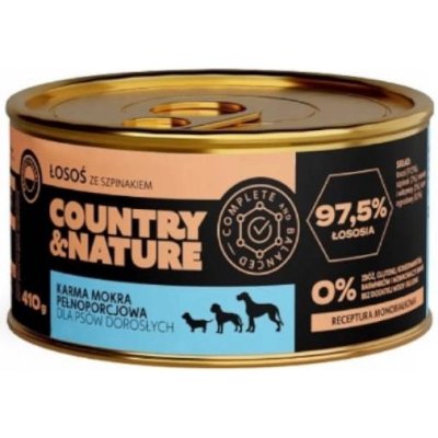 Country&Nature s lososem a špenátem 410 g