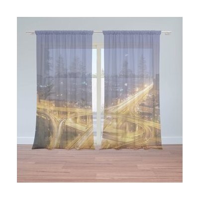 Sablio Záclony Křižovatka: 2ks 150x250cm – Hledejceny.cz