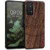 Pouzdro a kryt na mobilní telefon Xiaomi Pouzdro kwmobile Dřevěné s designem indické slunce Xiaomi Redmi Note 11 Pro / Note 11 Pro 5G tmavě hnědé