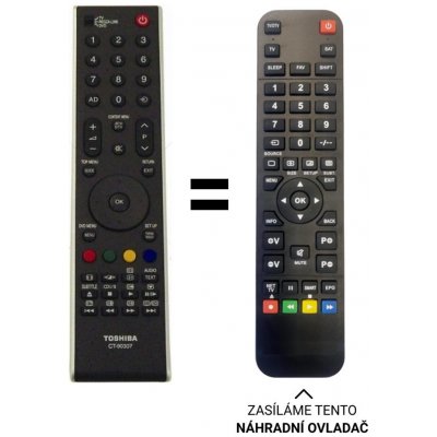 Dálkový ovladač Predátor Toshiba 37XV555D (REGZA-LINK) – Hledejceny.cz
