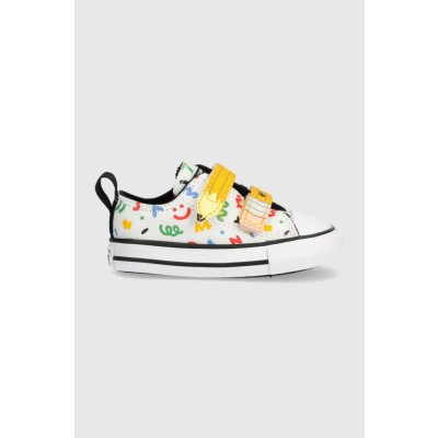 Converse Chuck Taylor All Star Easy-On Doodles A07219C White/Yellow/Black – Hledejceny.cz