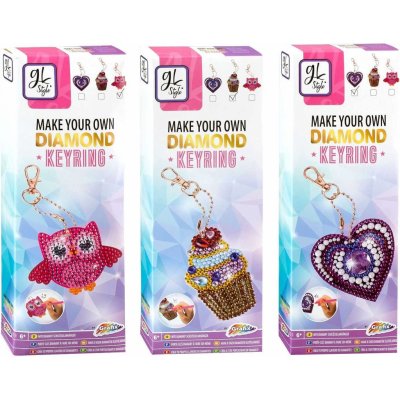 Alltoys Udělej si svoji klíčenku pomocí kamínků Diamond – Hledejceny.cz