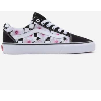 Vans boty Old Skool Hibiscus Checkerboard black