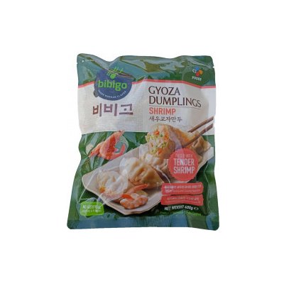 Bibigo Gyoza dumplings shrimps & vegetable mražené knedlíčky taštičky plněné krevetami a zeleninou 400 g – Zboží Mobilmania