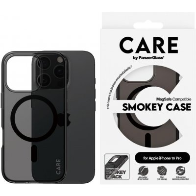 PanzerGlass® CARE Apple iPhone 16 Pro MagSafe Smokey kouřový/černý – Zboží Živě