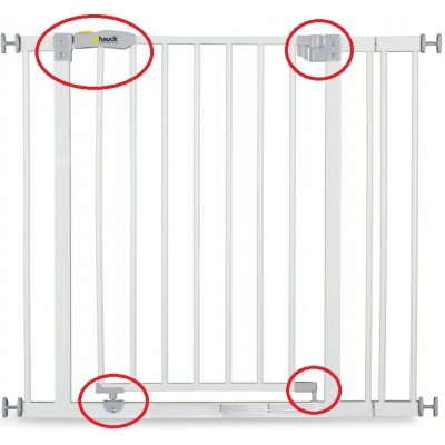 Hauck Zábrana na schody rozpěrná 75 - 80 + 9 Cm – Zbozi.Blesk.cz
