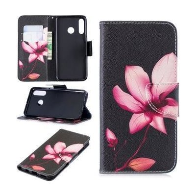 Pouzdro Pattern PU kožené peněženkové Huawei P30 Lite - květ – Zboží Mobilmania