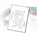 Radost v písku Šablona na pískování moudrá sova A5 148 x 210 mm – Zboží Dáma